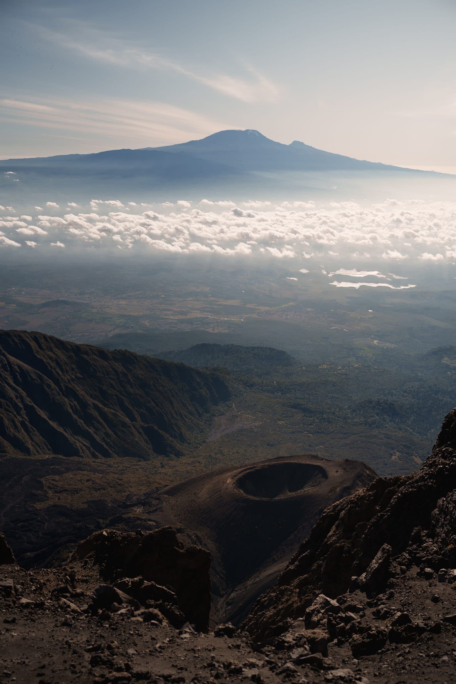 Kilimanjaro-Blick vom Gipfel