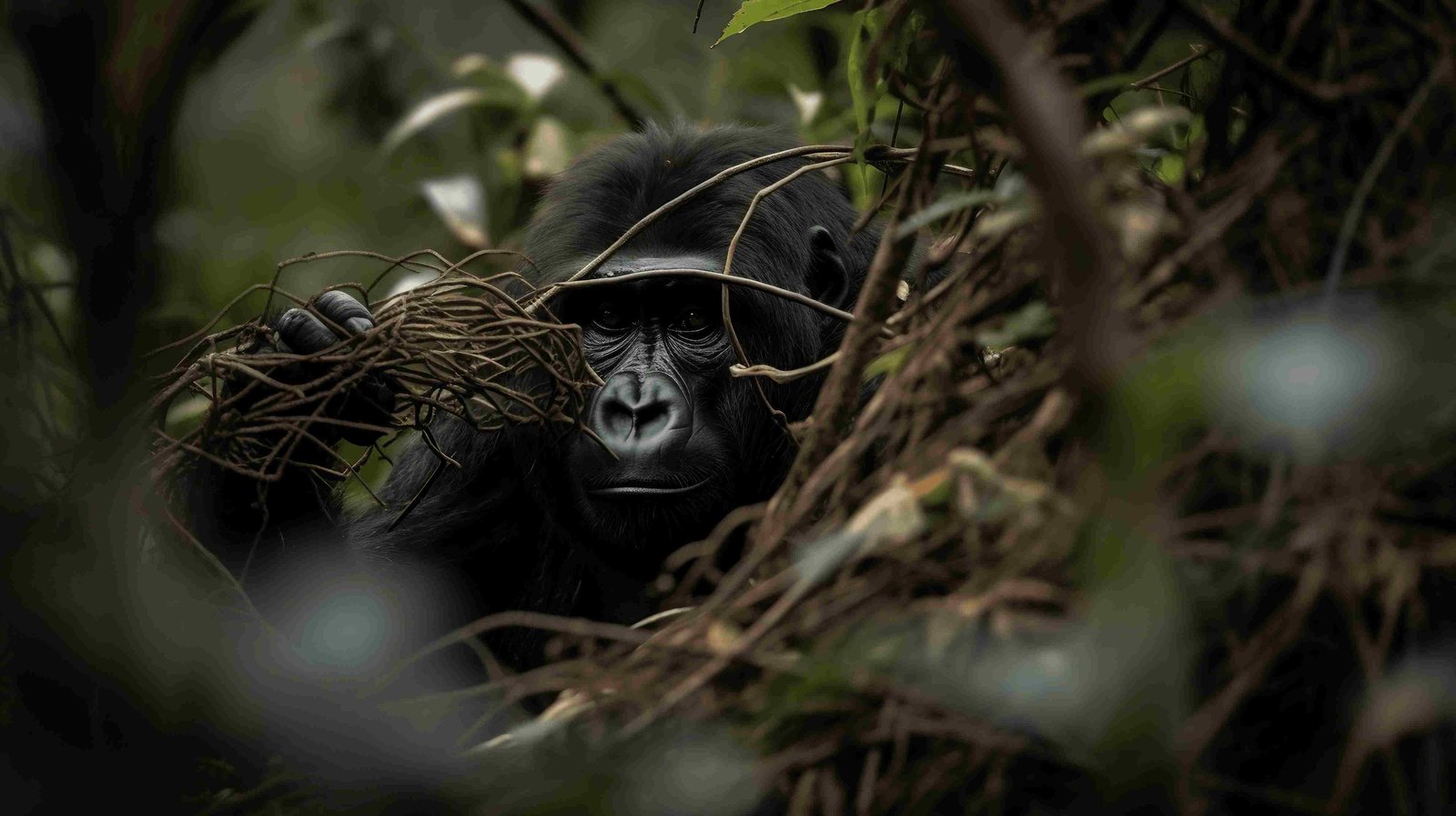 Berggorilla im Bwindi Nebelwald Uganda