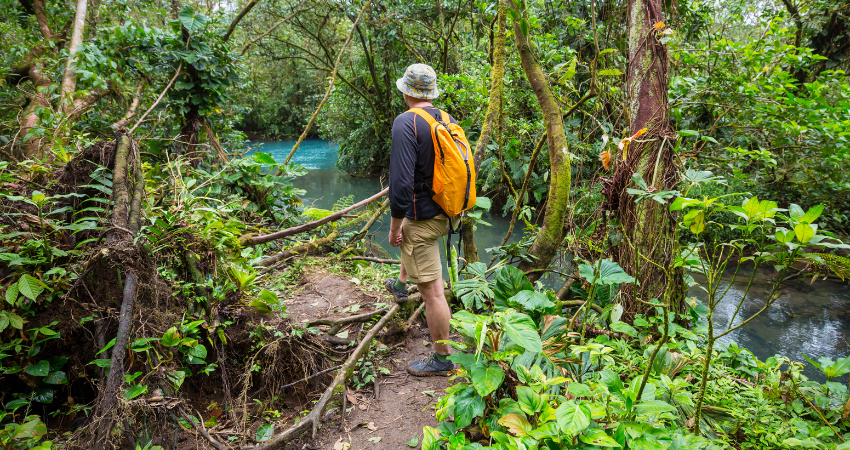 Atemberaubende Aussicht auf den Ngurdoto Krater und die Momella-Seen im Arusha Nationalpark, perfekt für eine Tansania Safari.