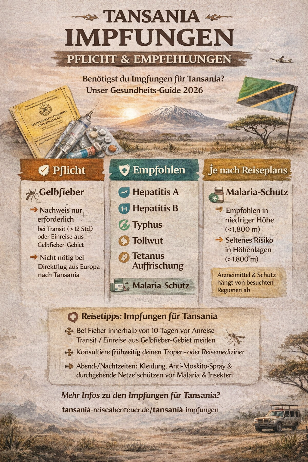 Tanzania Vaccination Requirements for Travel Mobile